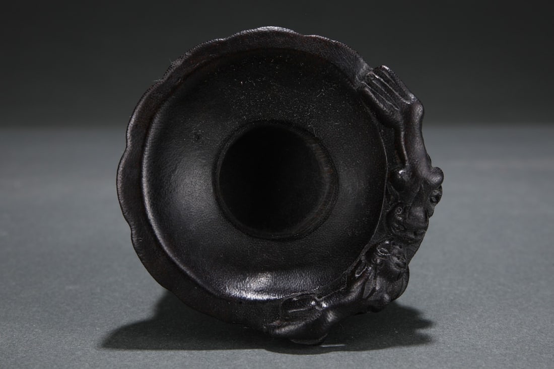 An Exquisite Eaglewood Chi-Dragon Pattern Goblet - 7