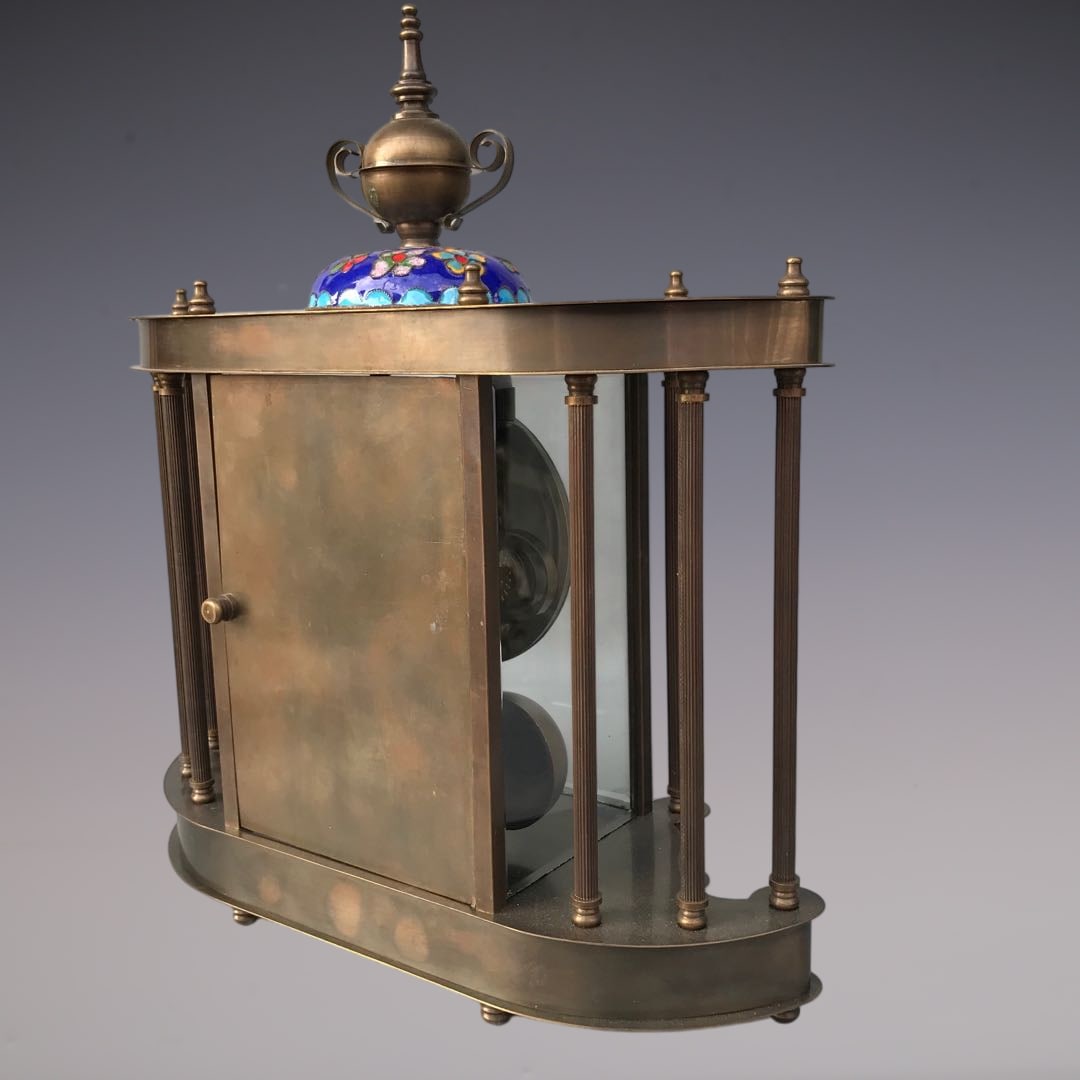 An Exquisite Bronze Lotus Pattern Clock - 5