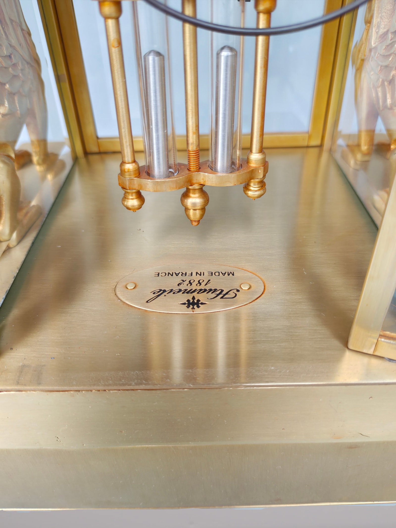 An Exquisite Gilt Bronze Flower Pattern Clock - 7
