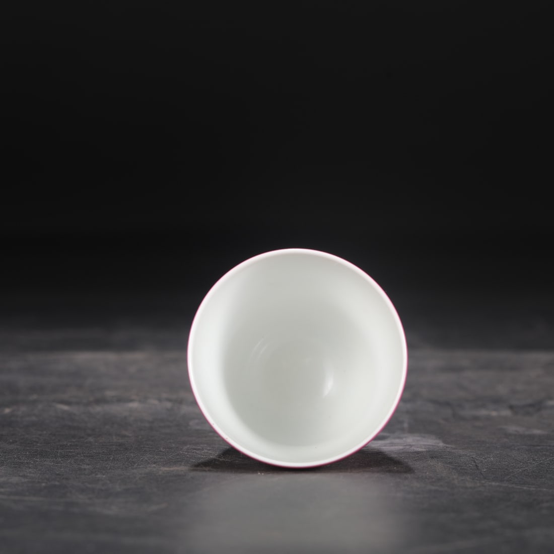An Exquisite Ruby Red-Glazed Cup - 4