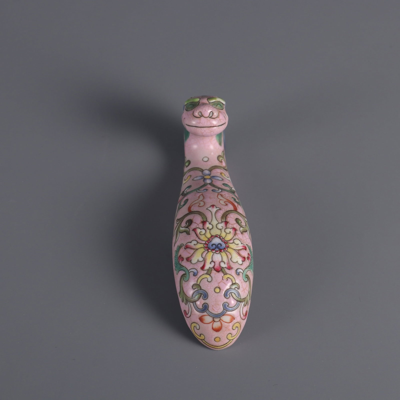 An Exquisite Green Ground Lotus Pattern Hook - 4