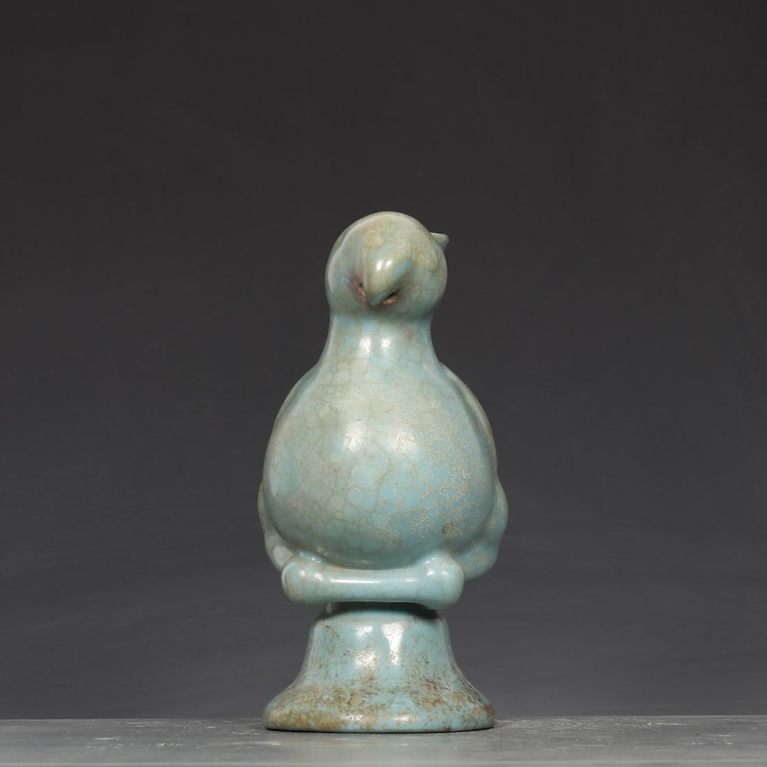 An Exquisite Ru yao Parrot Candlestick - 5