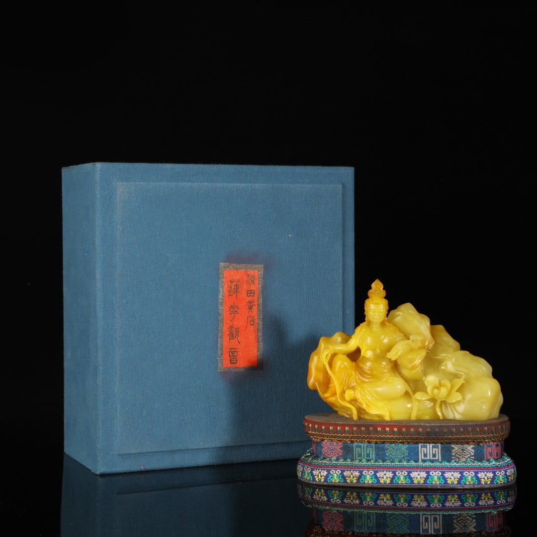An Exquisite Tianhuang Stone Statue of Avalokitesvara