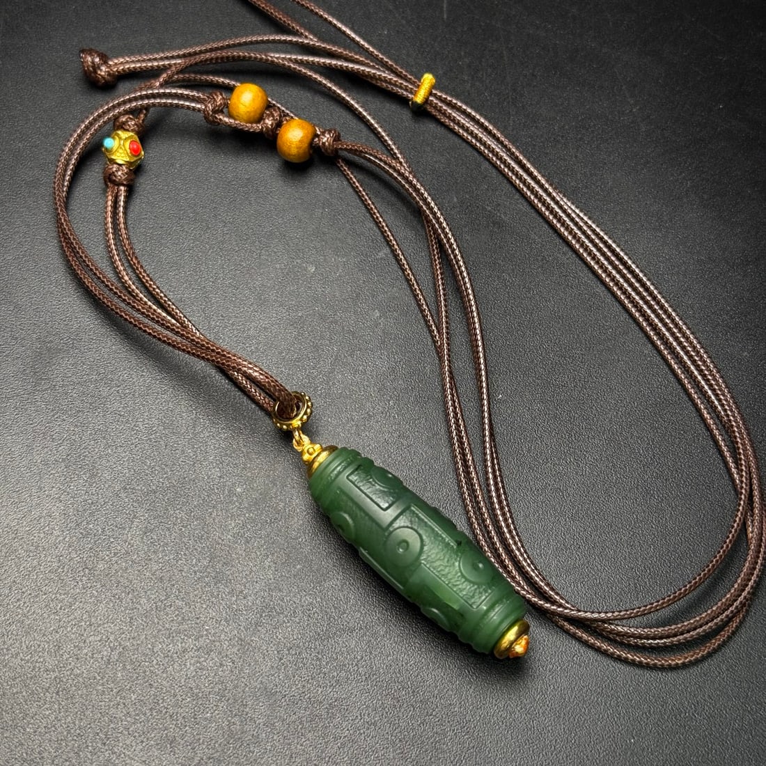 An Exquisite Jasper Dzi Bead (1 of 6)