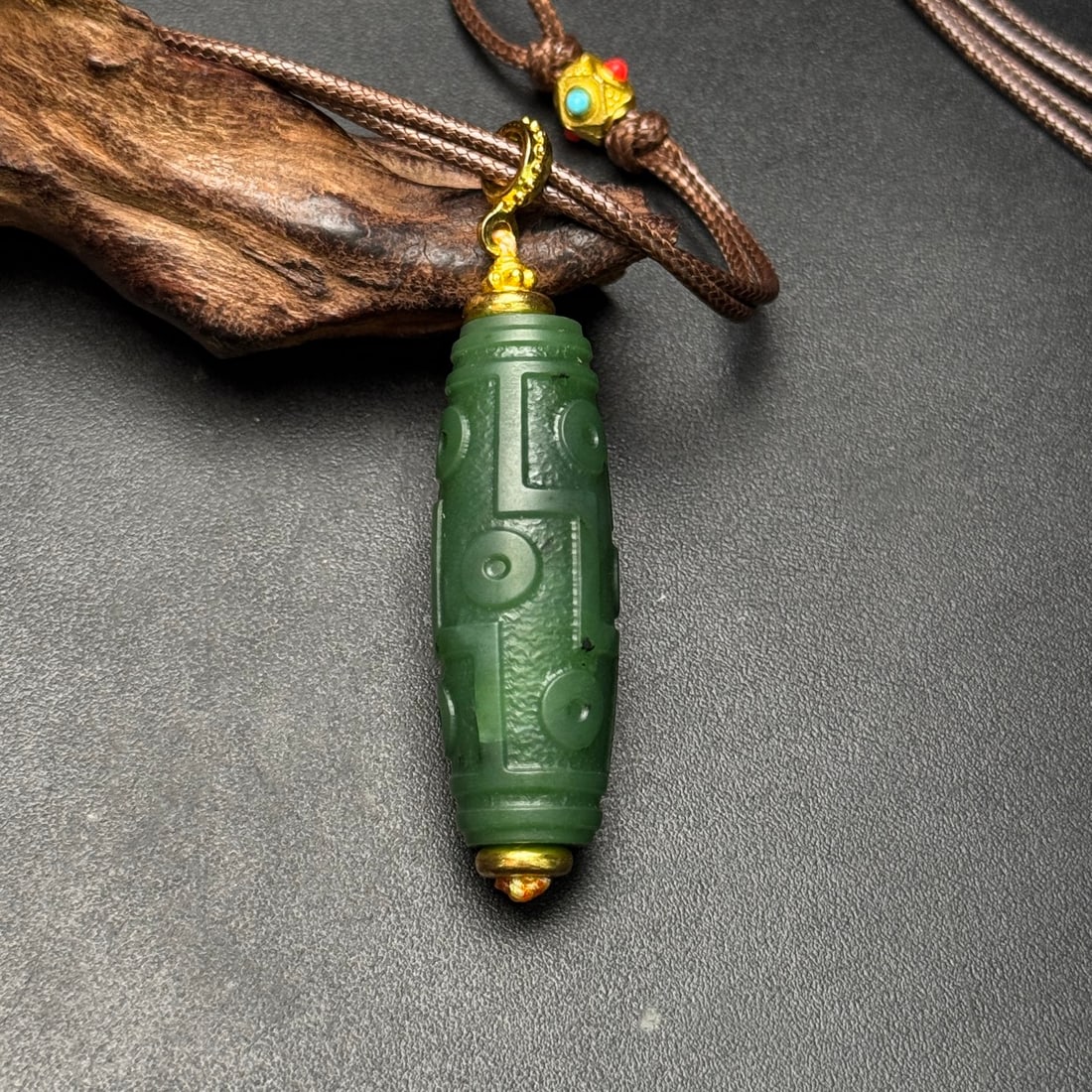 An Exquisite Jasper Dzi Bead - 2
