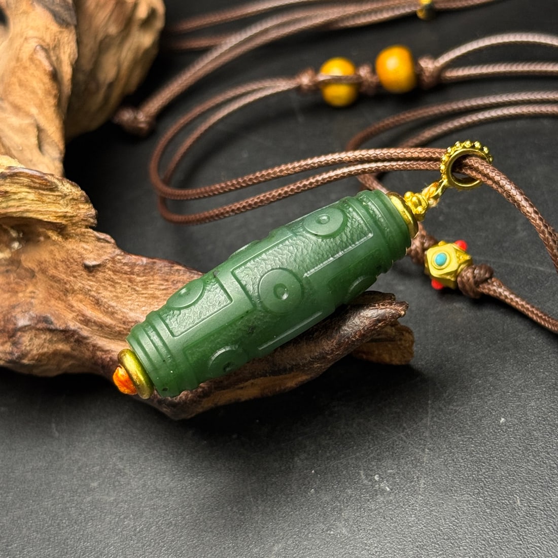 An Exquisite Jasper Dzi Bead - 3