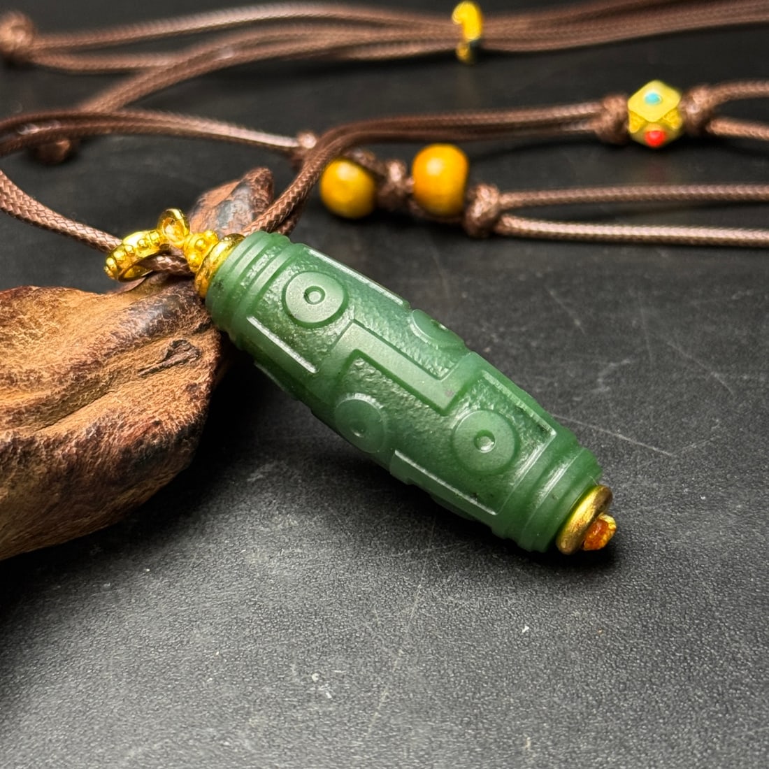 An Exquisite Jasper Dzi Bead - 4