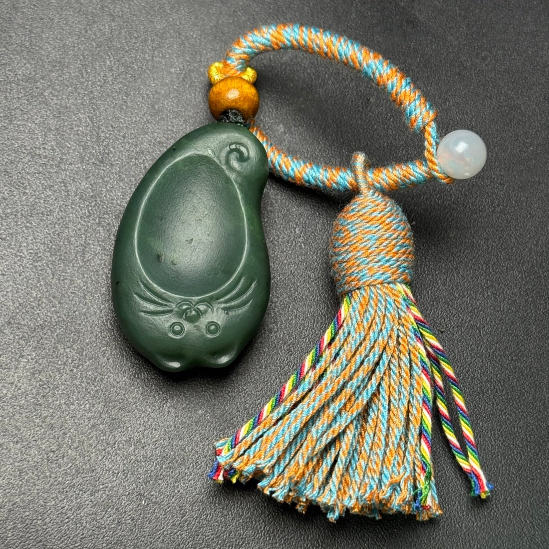 An Exquisite Jasper Cat Pendant