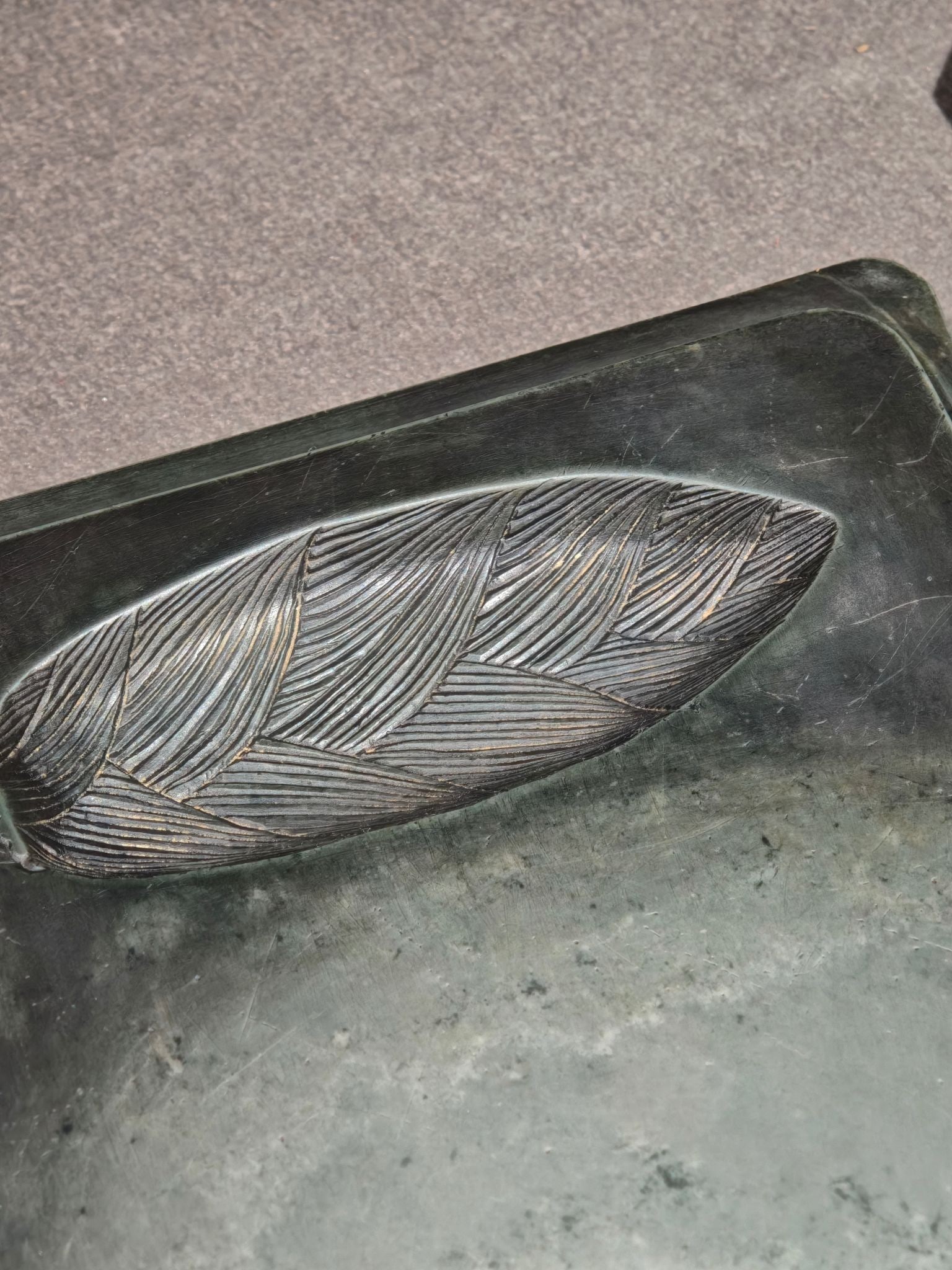 An Exquisite Bamboo Joint Pattern Inkstone - 9