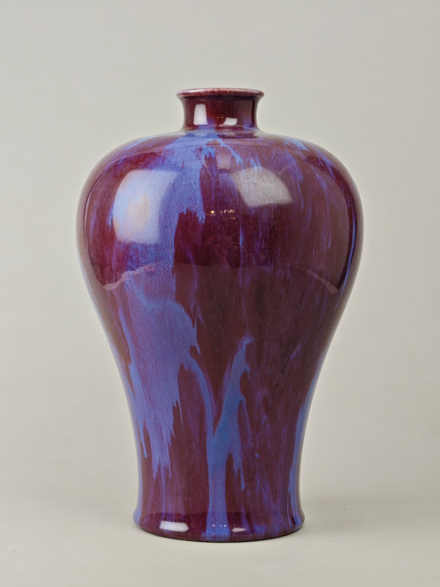 Flambe Glazed Vase - 3