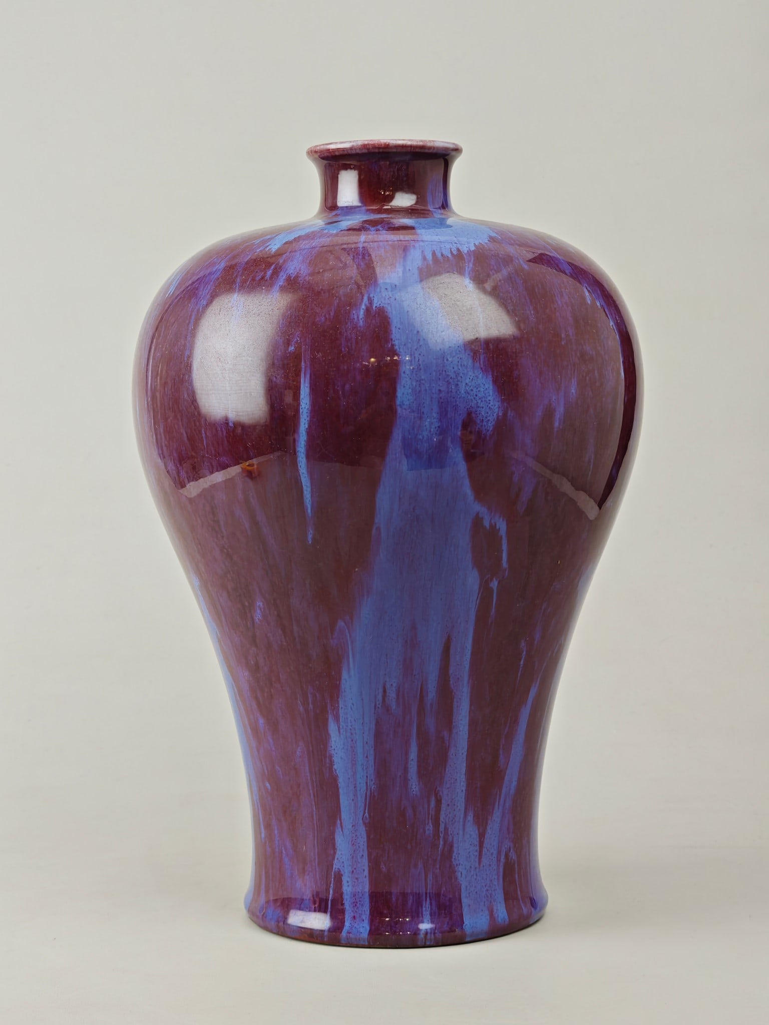 Flambe Glazed Vase - 4