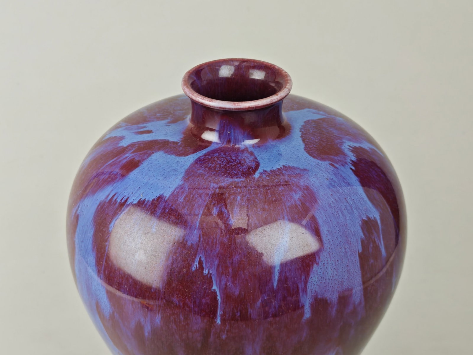 Flambe Glazed Vase - 5
