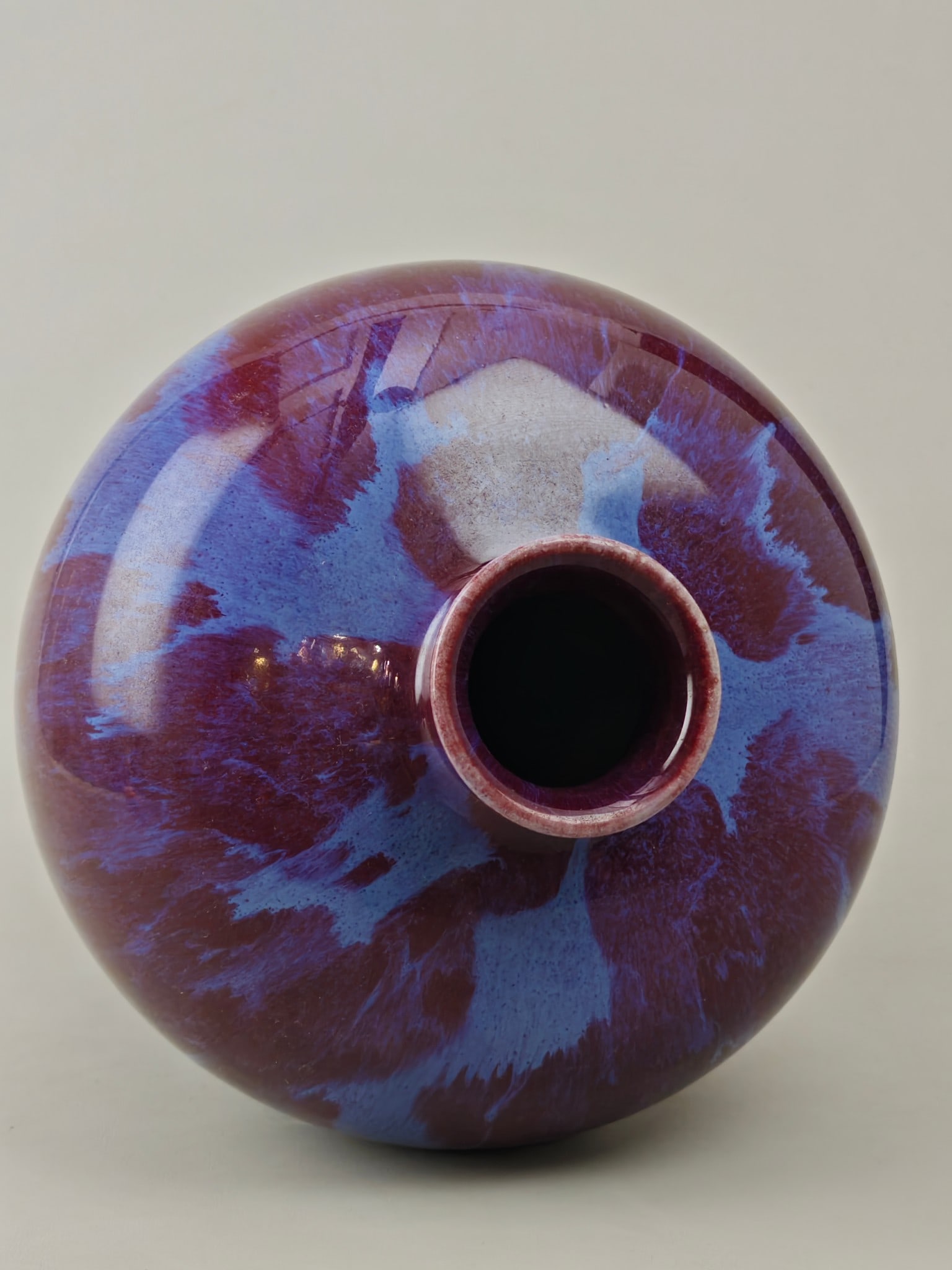 Flambe Glazed Vase - 7