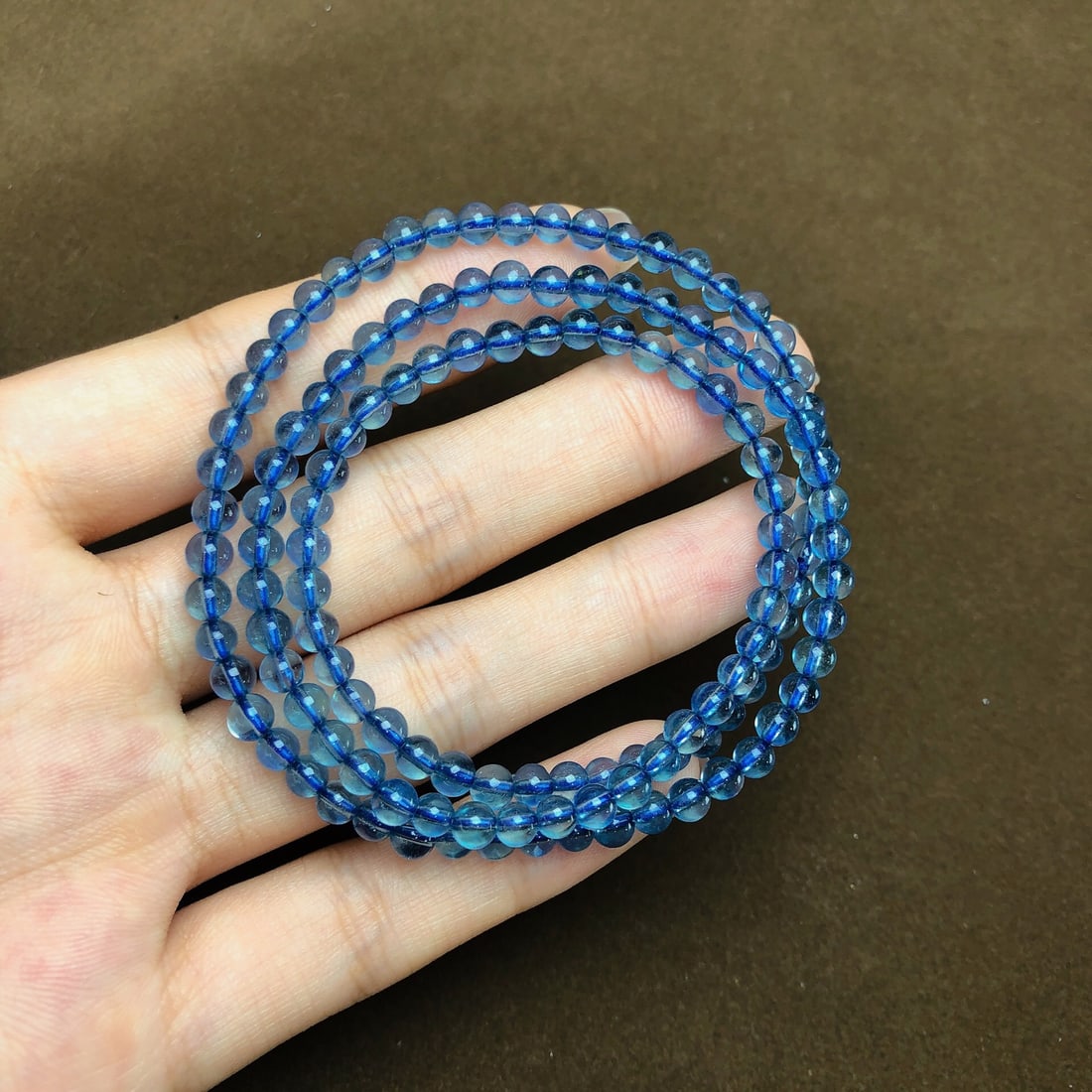 An Exquisite Aquamarine Bracelets: An Exquisite Aquamarine Bracelets,Size:4.1mm,Weight:13.2g 海蓝宝手串