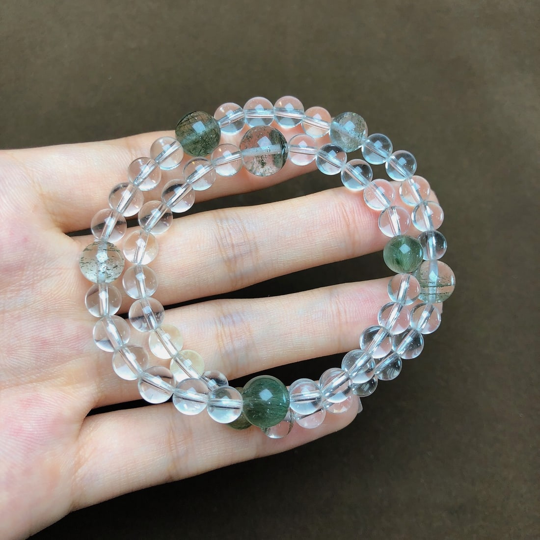 An Exquisite Crystal Bracelets: An Exquisite Crystal Bracelets,Size:6.5mm,10.2mm,Weight:25.2g 水晶手串