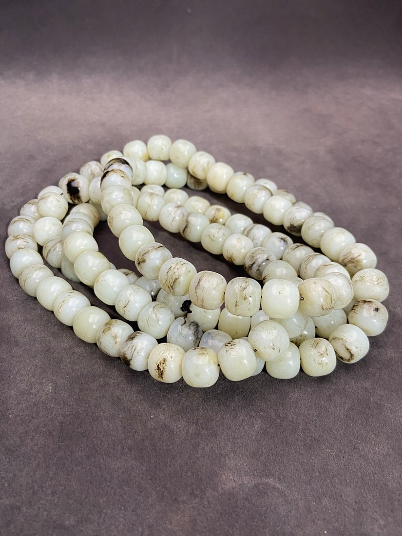 An Exquisite White Jade Bracelets - 3