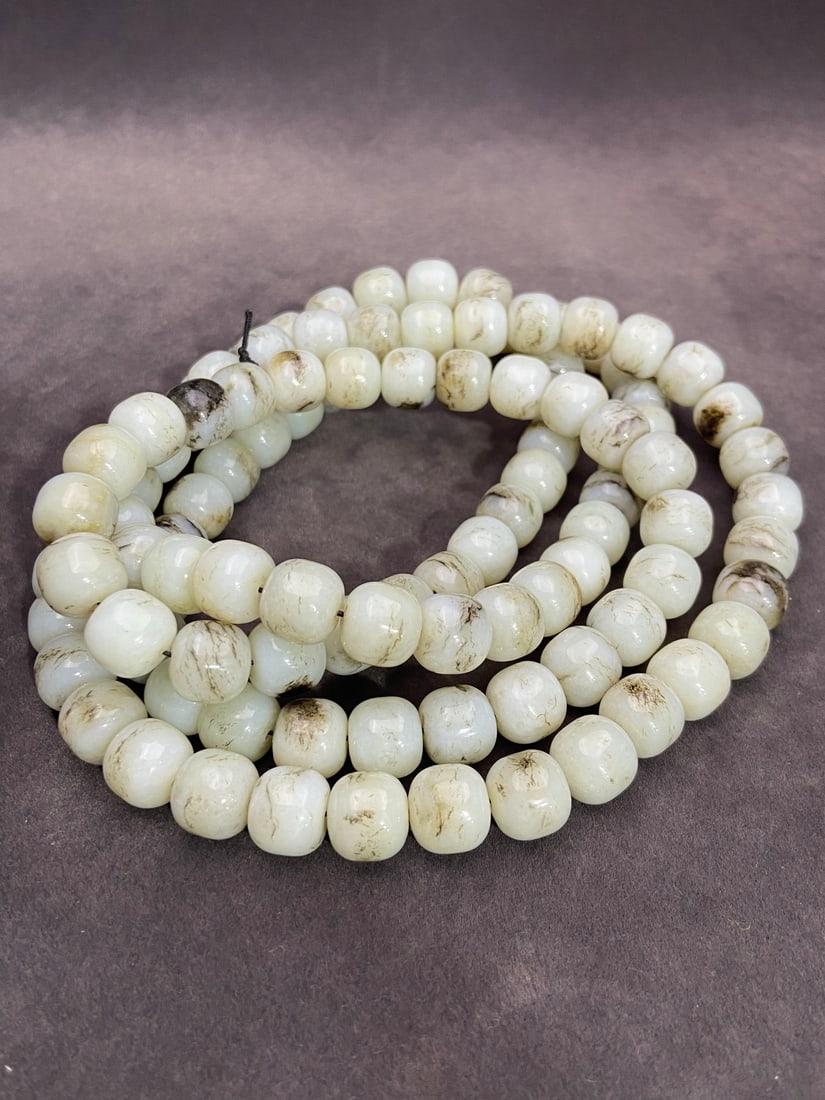 An Exquisite White Jade Bracelets - 5