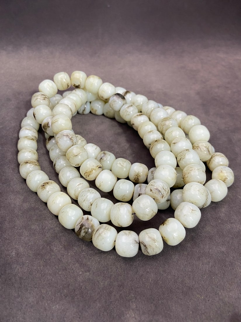 An Exquisite White Jade Bracelets - 6
