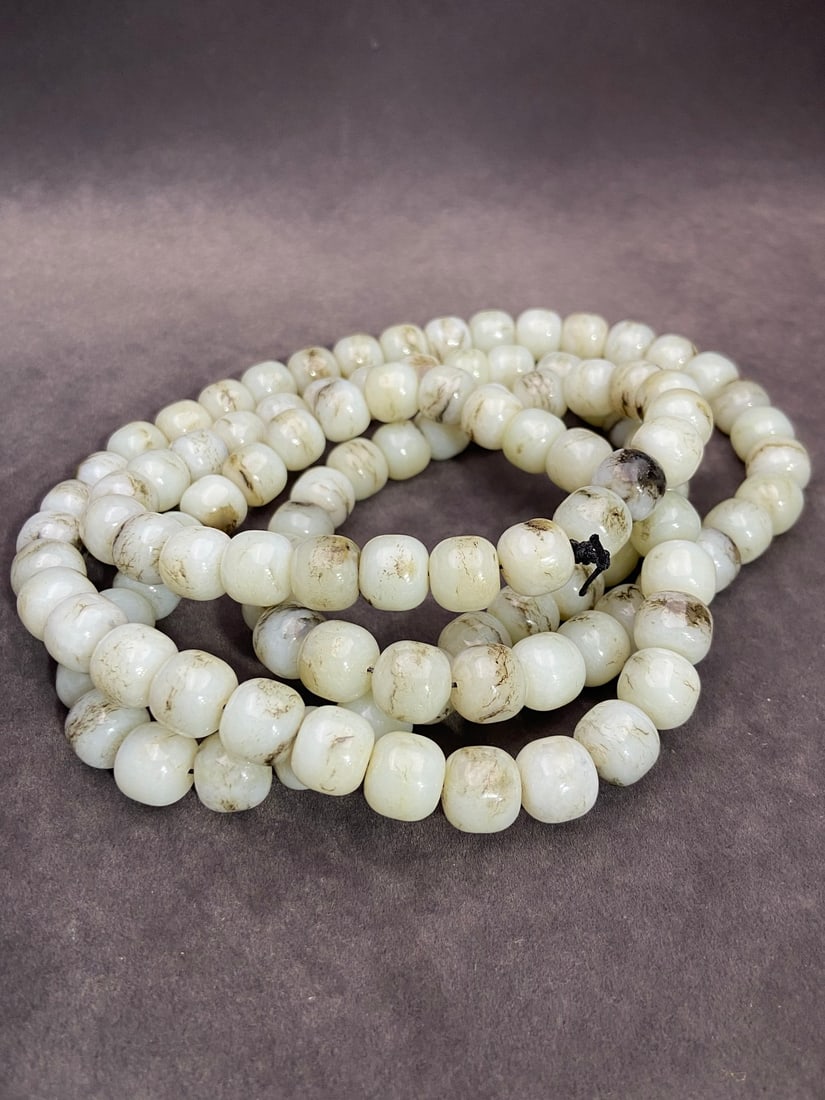 An Exquisite White Jade Bracelets - 7