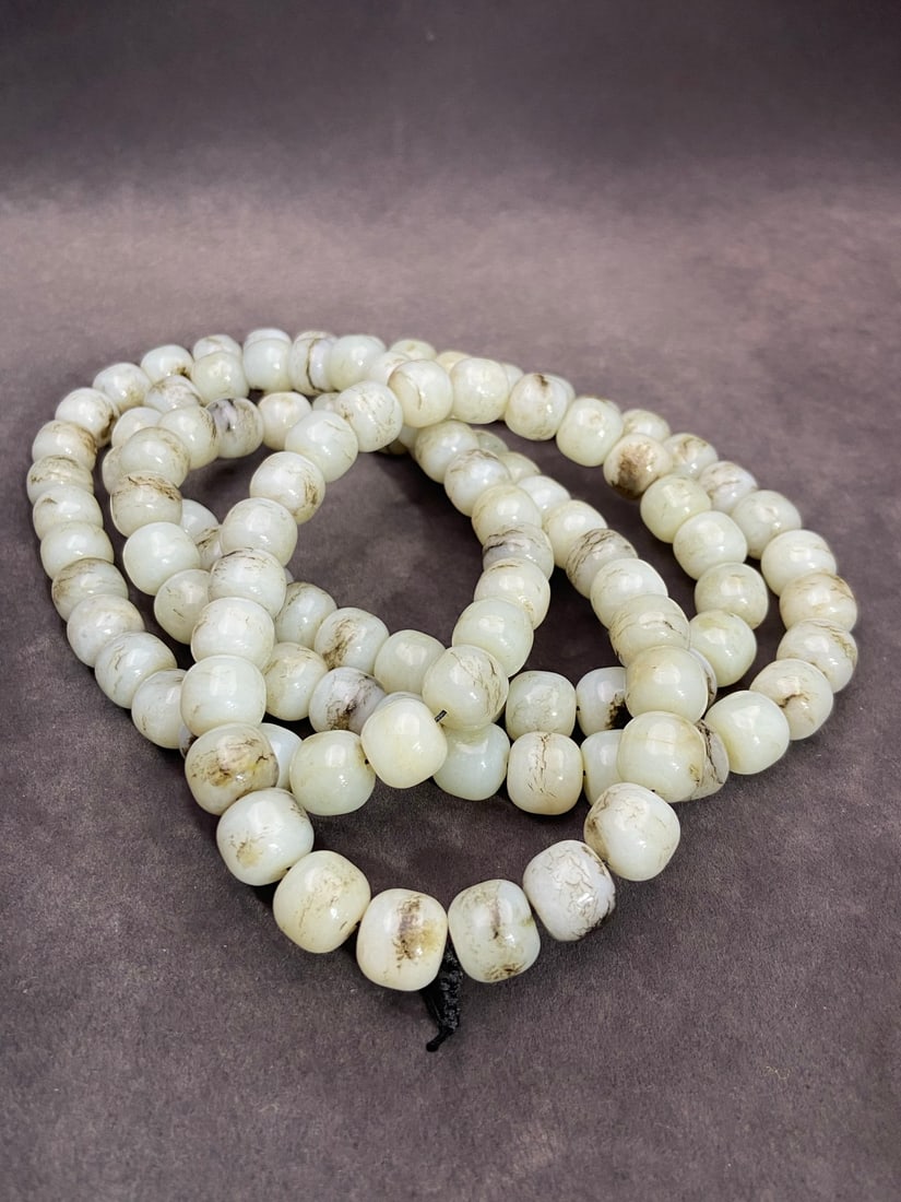 An Exquisite White Jade Bracelets - 8