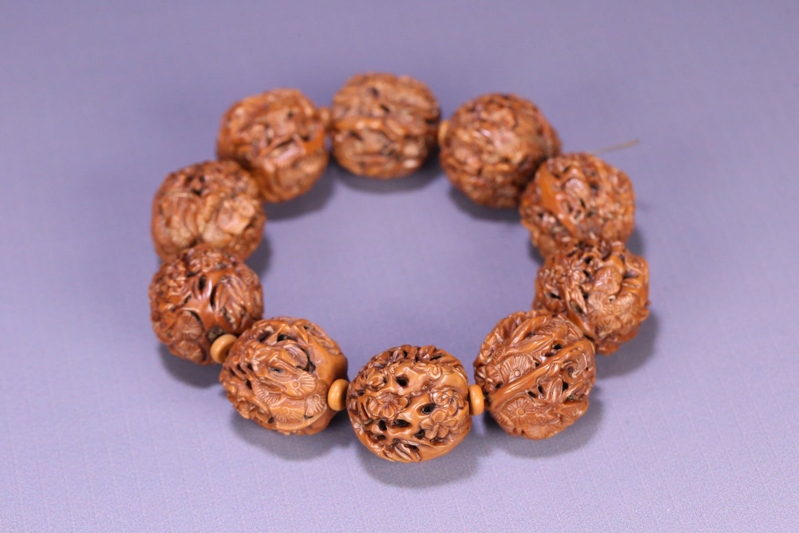 An Exquisite Walnut Pine, Bamboo and Plum Blossom Pattern Bracelets (1 of 9)