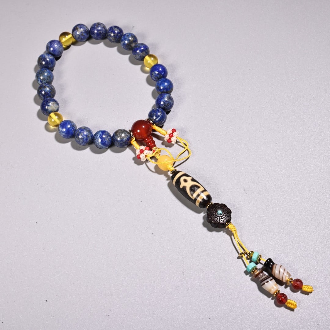 An Exquisite Lapis Lazuli Bracelets - 4