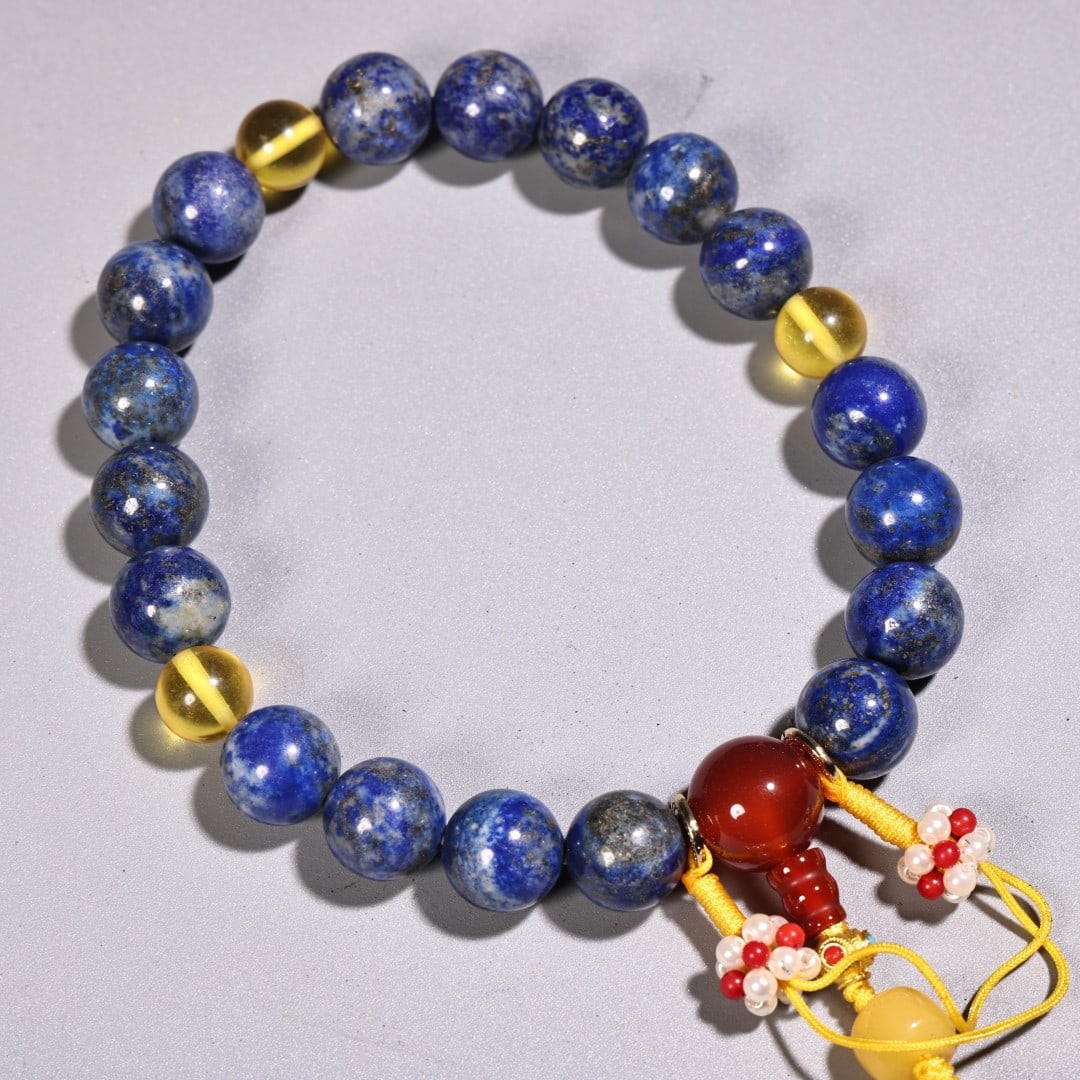 An Exquisite Lapis Lazuli Bracelets - 5