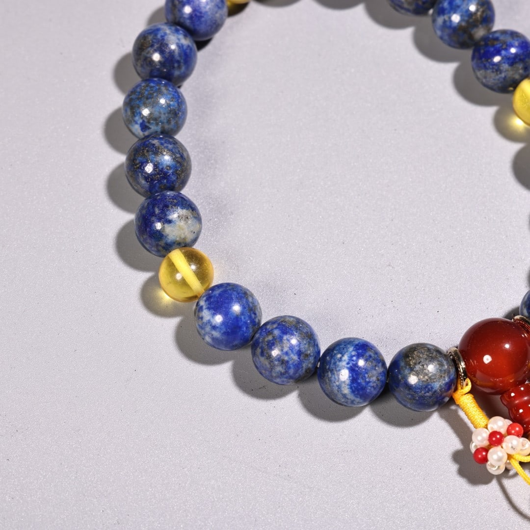 An Exquisite Lapis Lazuli Bracelets - 8