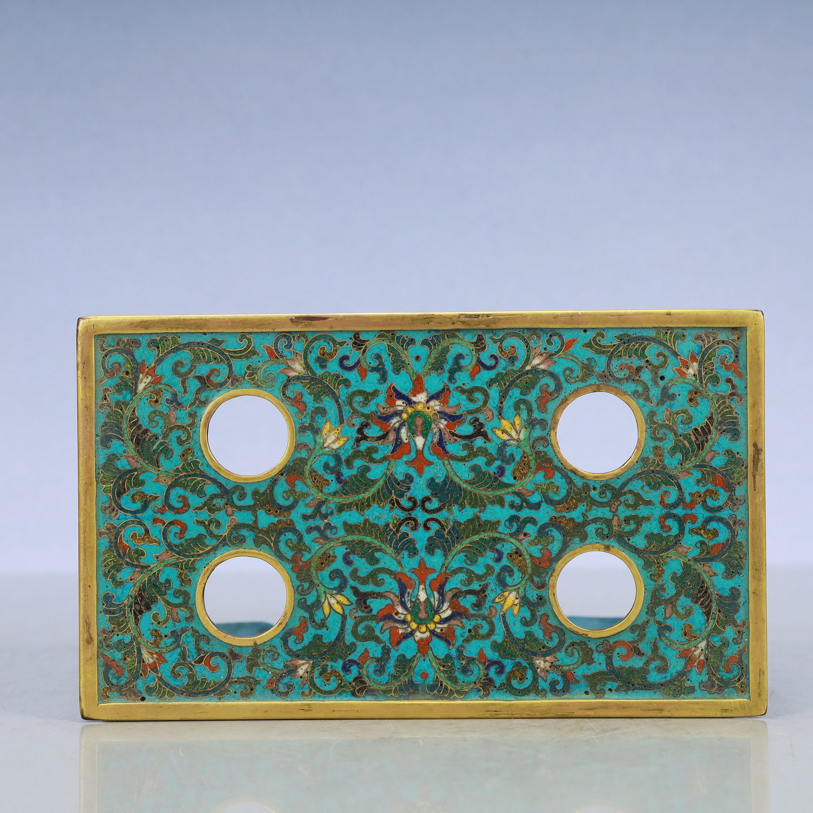 A Exquisite Cloisonne Lotus Pattern Dragon Pattern Ornament - 10