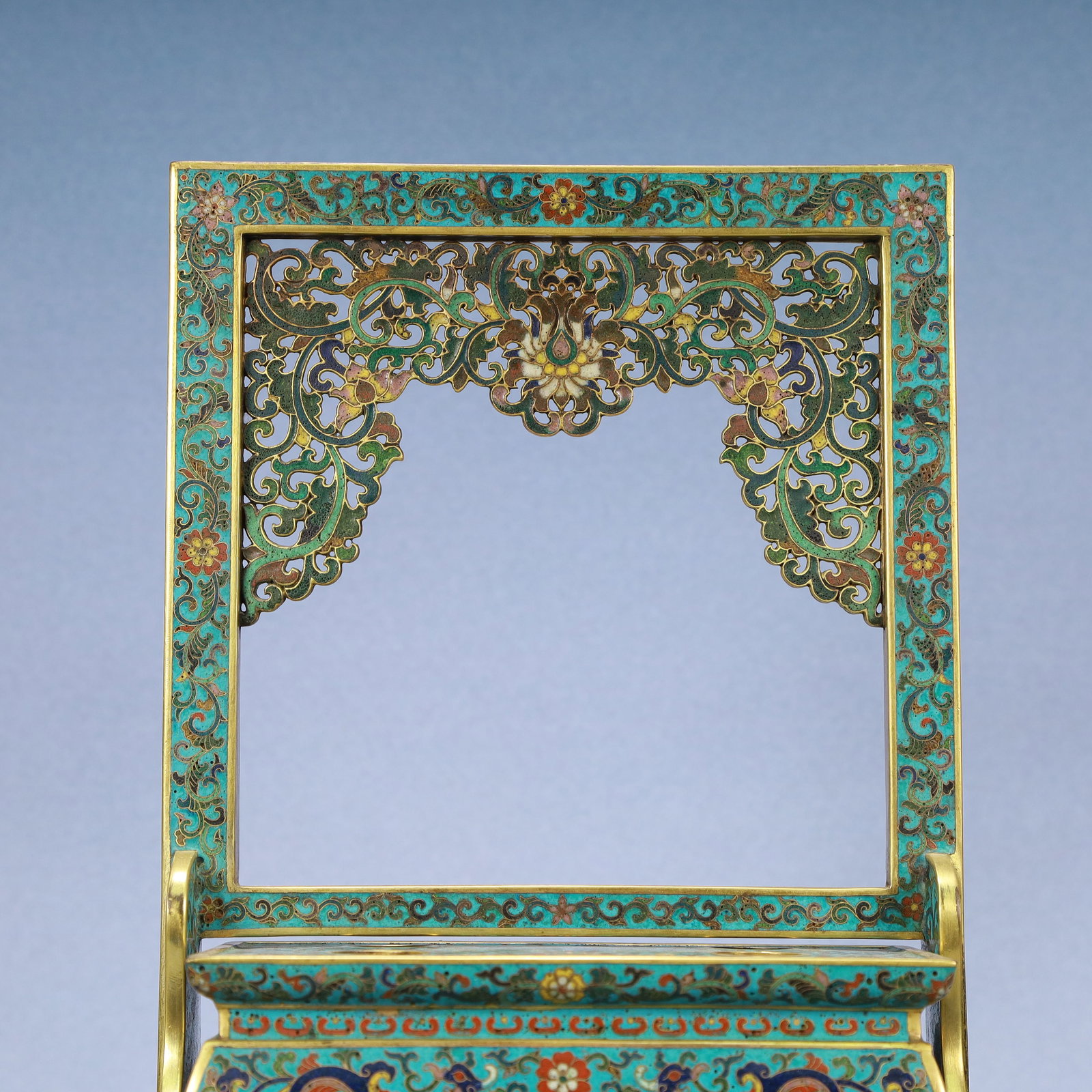 A Exquisite Cloisonne Lotus Pattern Dragon Pattern Ornament - 2