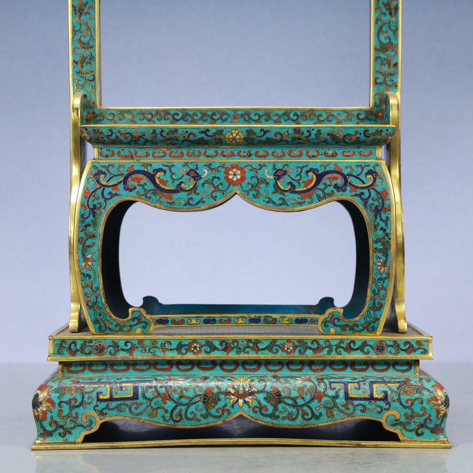 A Exquisite Cloisonne Lotus Pattern Dragon Pattern Ornament - 3