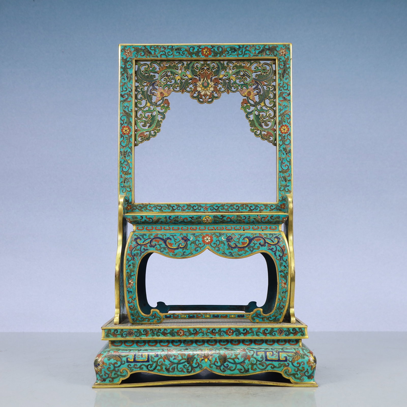 A Exquisite Cloisonne Lotus Pattern Dragon Pattern Ornament - 6