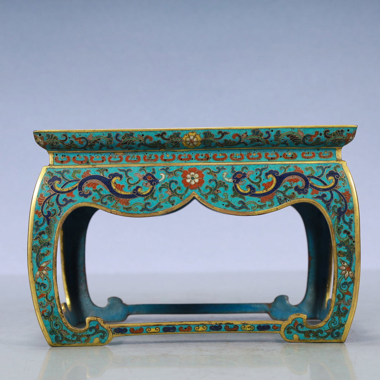 A Exquisite Cloisonne Lotus Pattern Dragon Pattern Ornament - 9