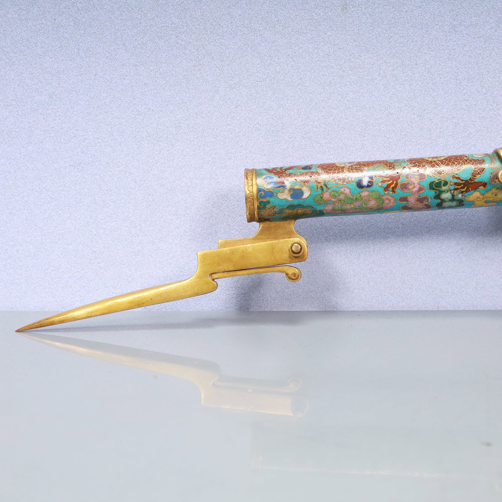 A Exquisite Cloisonne Dragon Pattern Pistol - 2