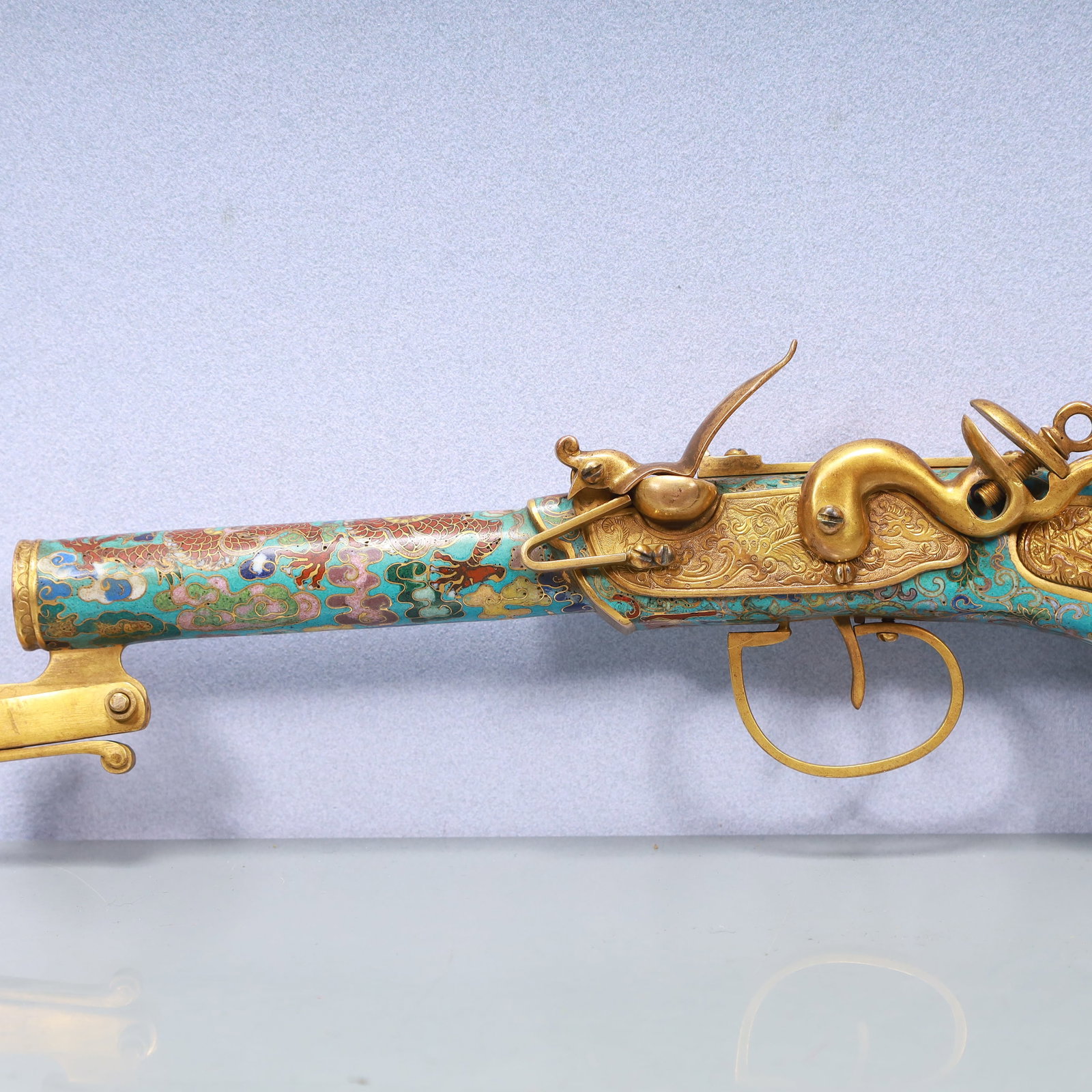 A Exquisite Cloisonne Dragon Pattern Pistol - 3