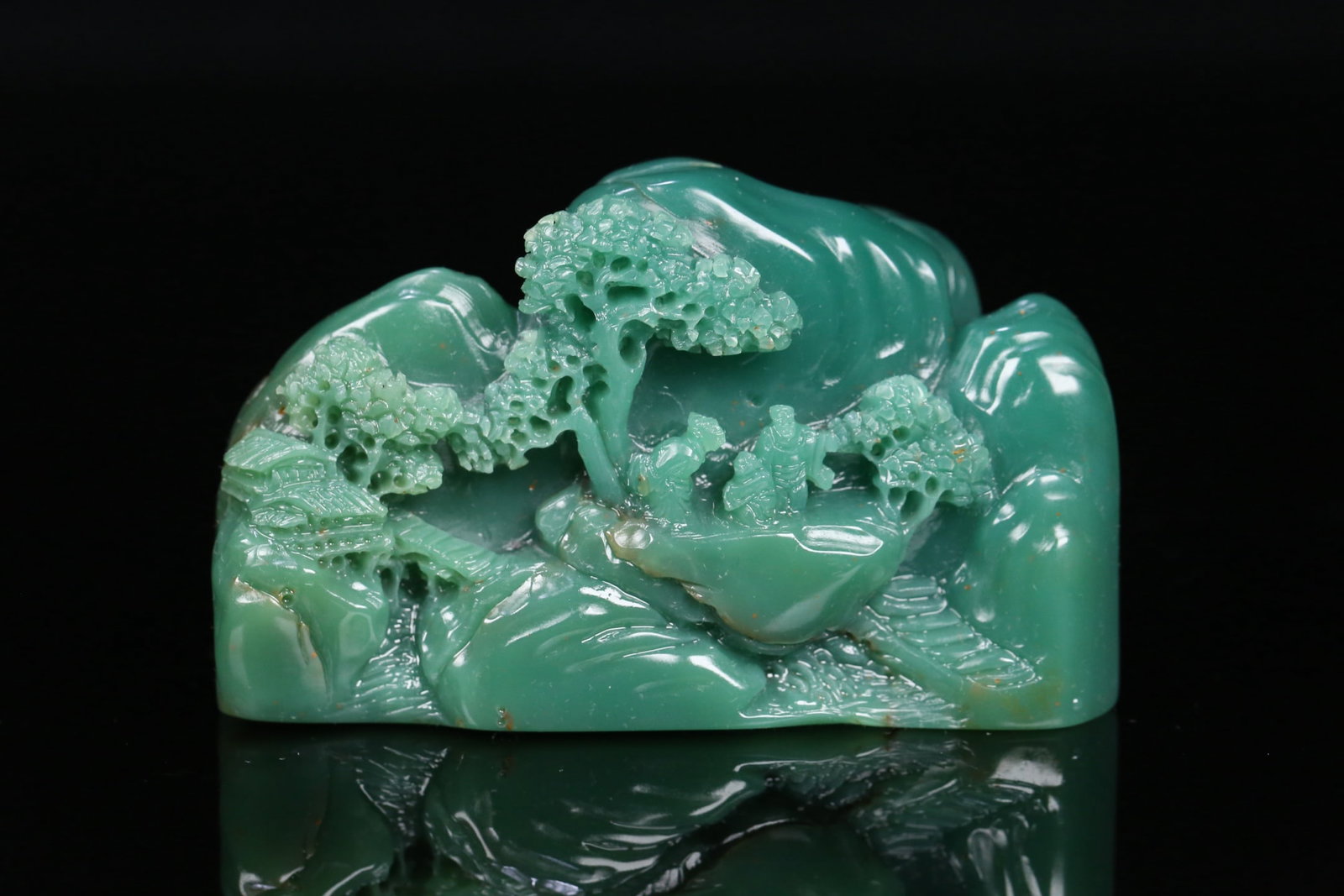 An Exquisite Shoushan Stone Character and Story Pattern Ornament (1 of 10)