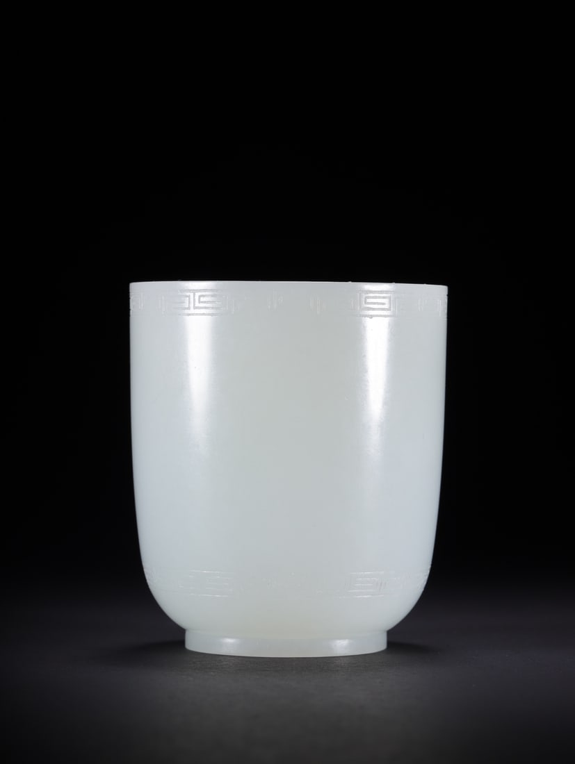 An Exquisite White Jade Cup - 2