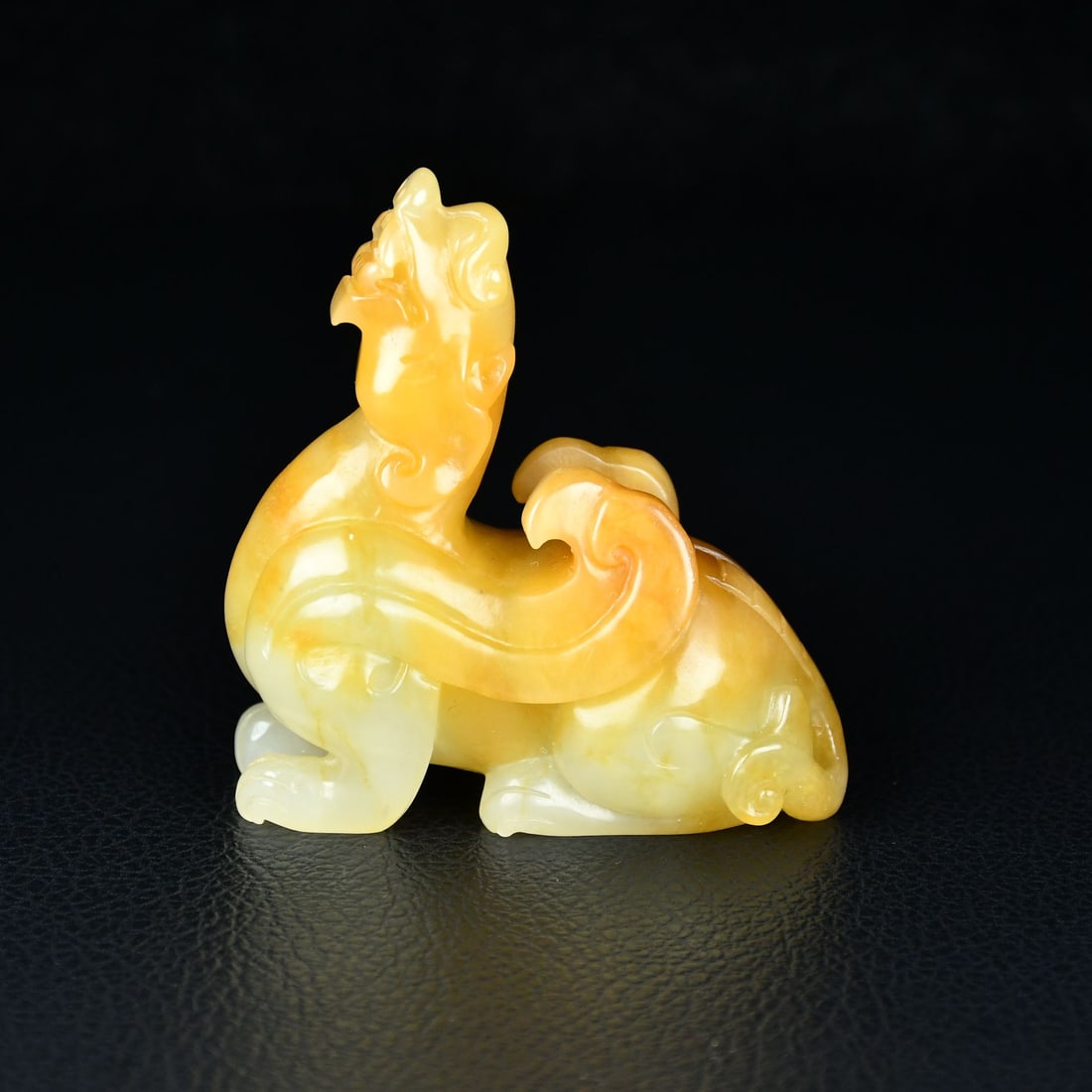 An Exquisite White Jade Auspicious Beast Ornament: An Exquisite White Jade Auspicious Beast Ornament,Qing Dynasty,