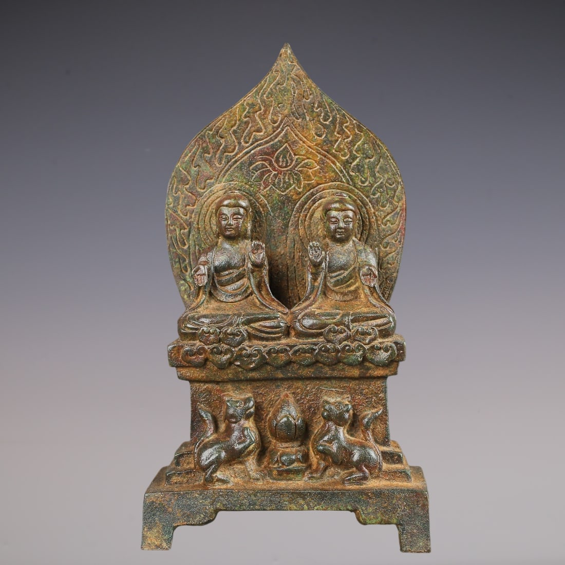 A Solemn Bronze Buddha Statue,With Inscription (1 of 9)