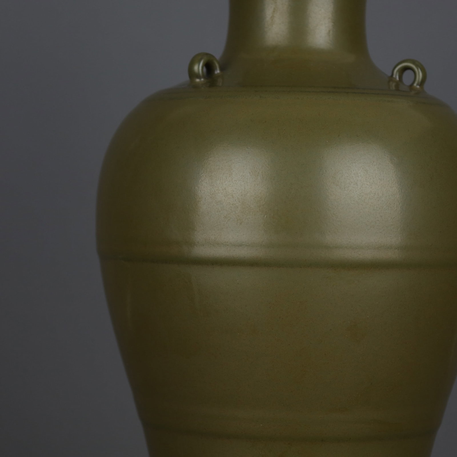An Exquisite Teadust Glazed String Pattern Vase - 4