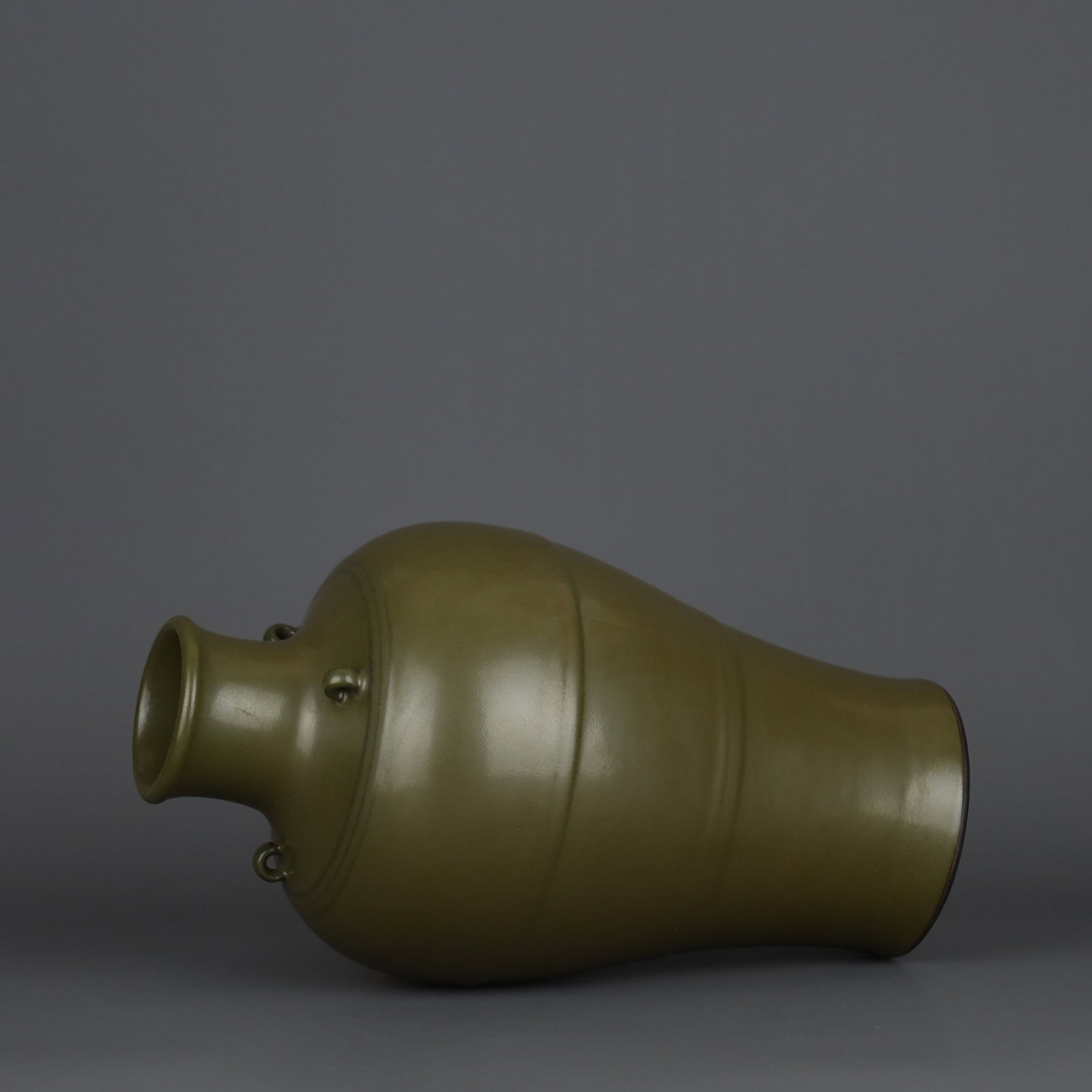 An Exquisite Teadust Glazed String Pattern Vase - 8