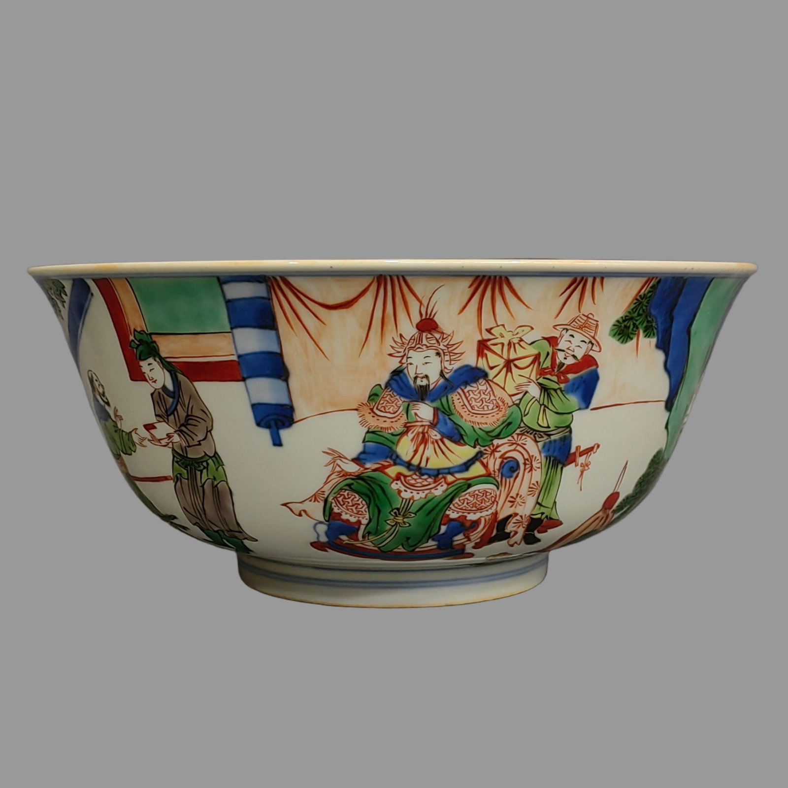 An Exquisite Doucai Figures Pattern Bowl (1 of 9)