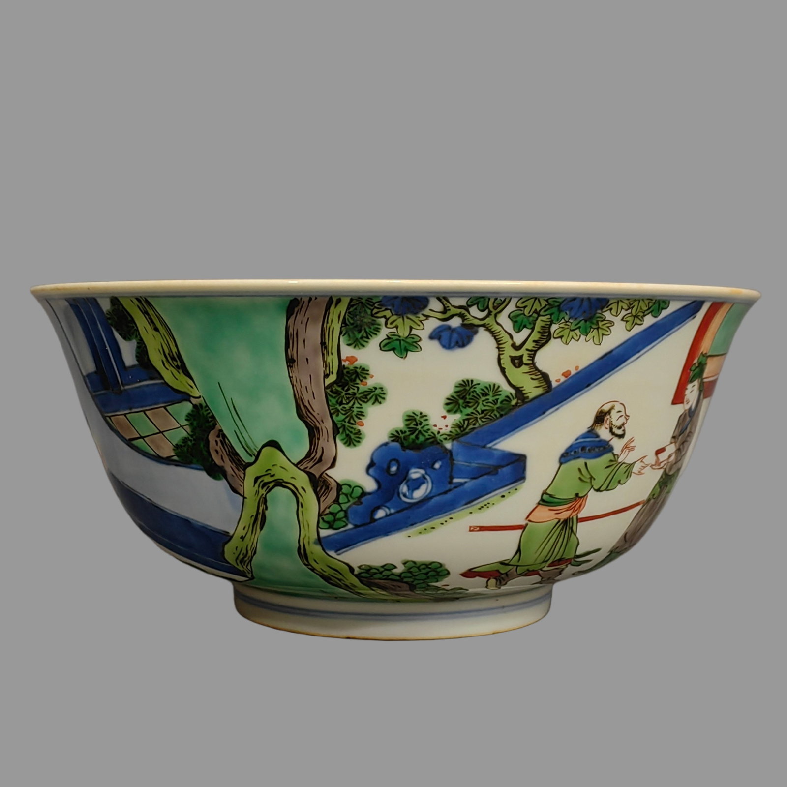 An Exquisite Doucai Figures Pattern Bowl - 4