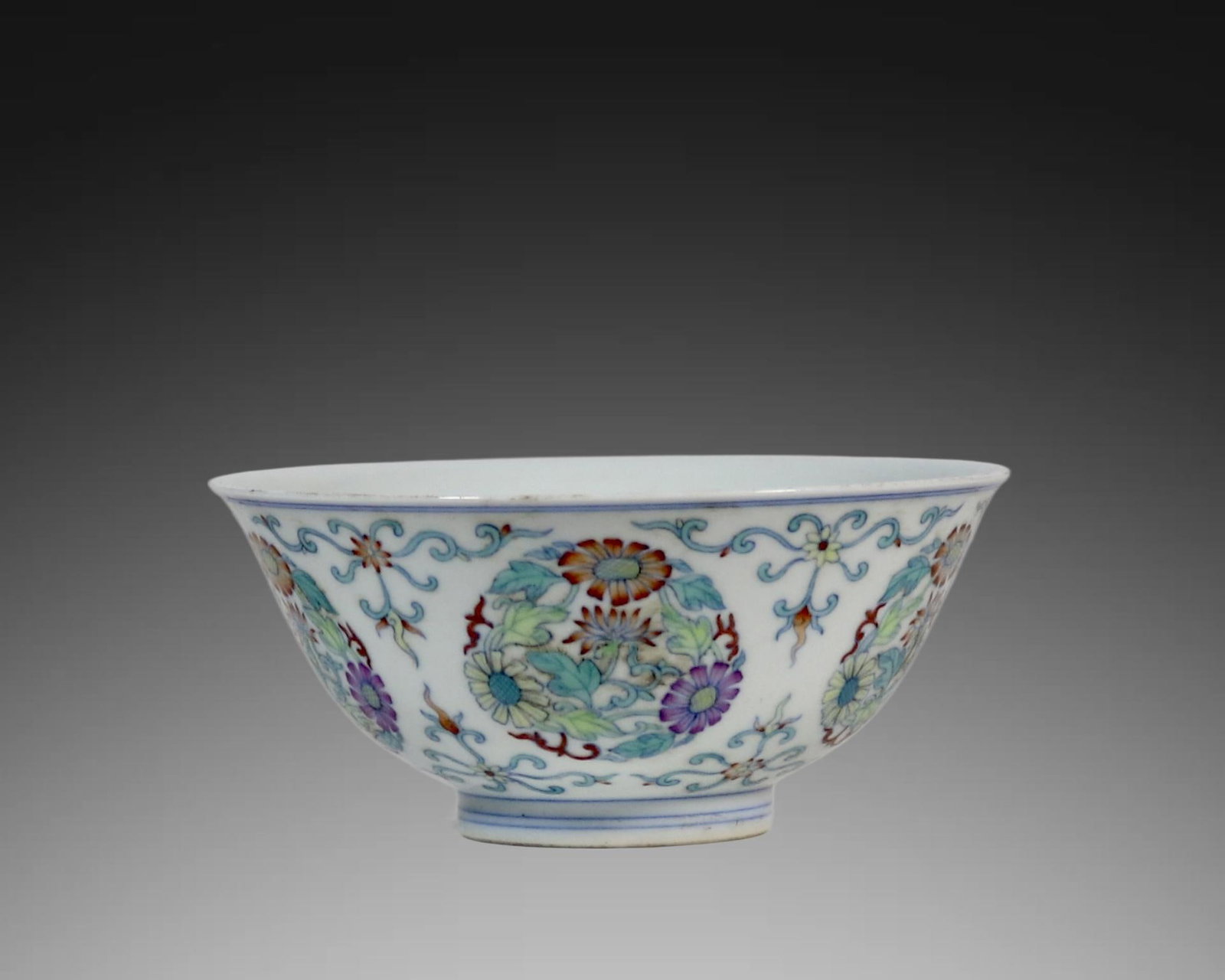 An Exquisite Doucai Flower Pattern Bowl (1 of 8)