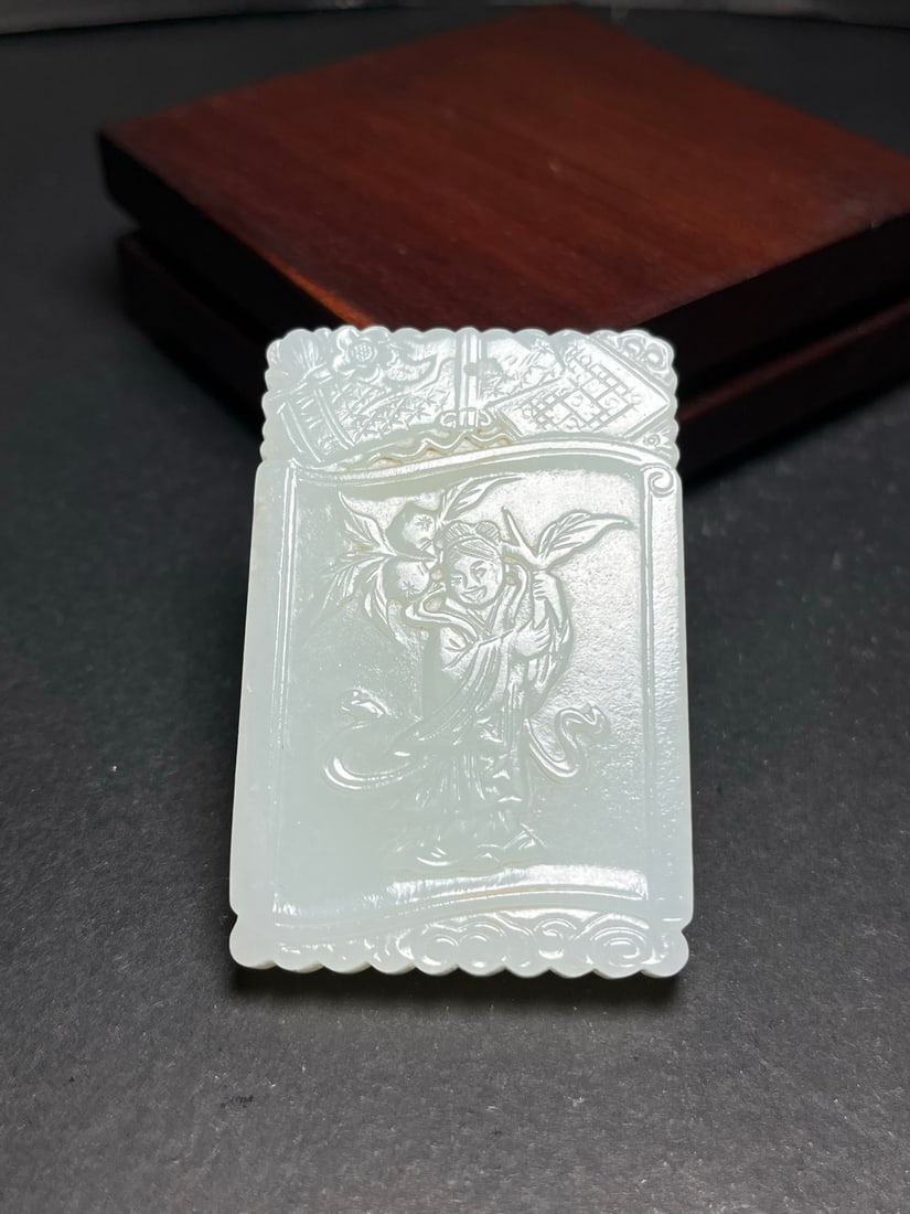 An Exquisite Hotan Jade Character and Story Pattern pendant (1 of 7)