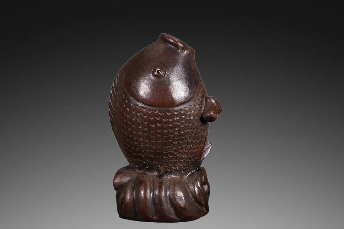 An Exquisite Purple Sands Fish Vase - 4