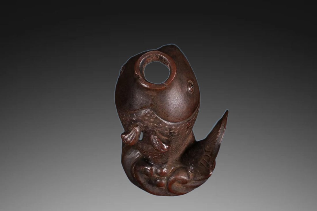 An Exquisite Purple Sands Fish Vase - 5