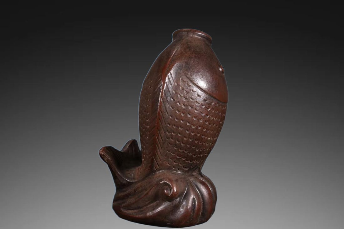 An Exquisite Purple Sands Fish Vase - 6