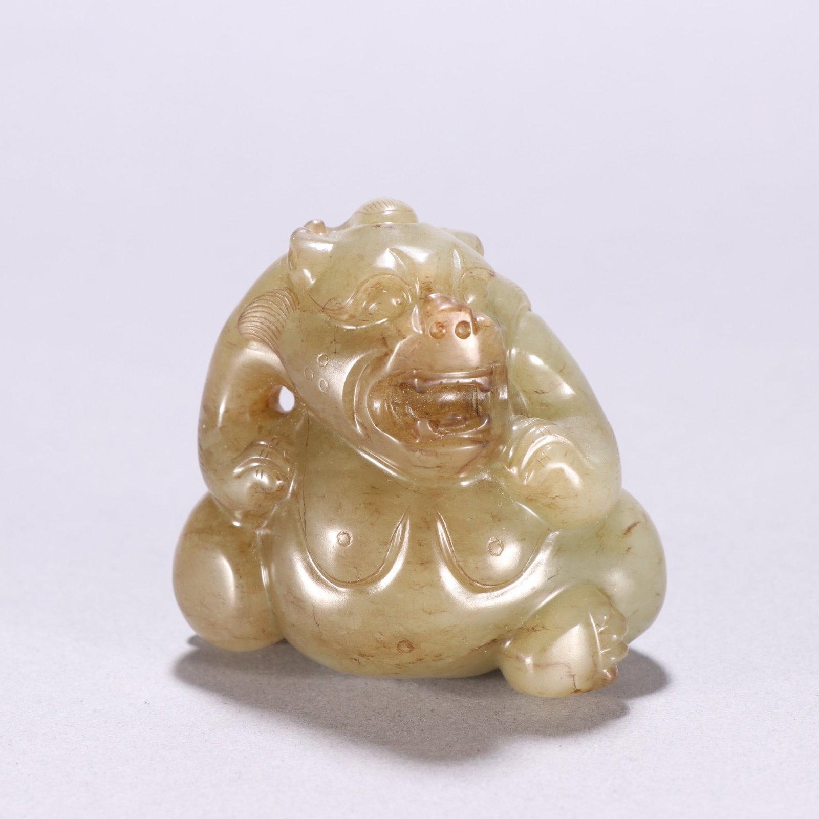 An Exquisite Hotan Jade Bear Carving (1 of 9)