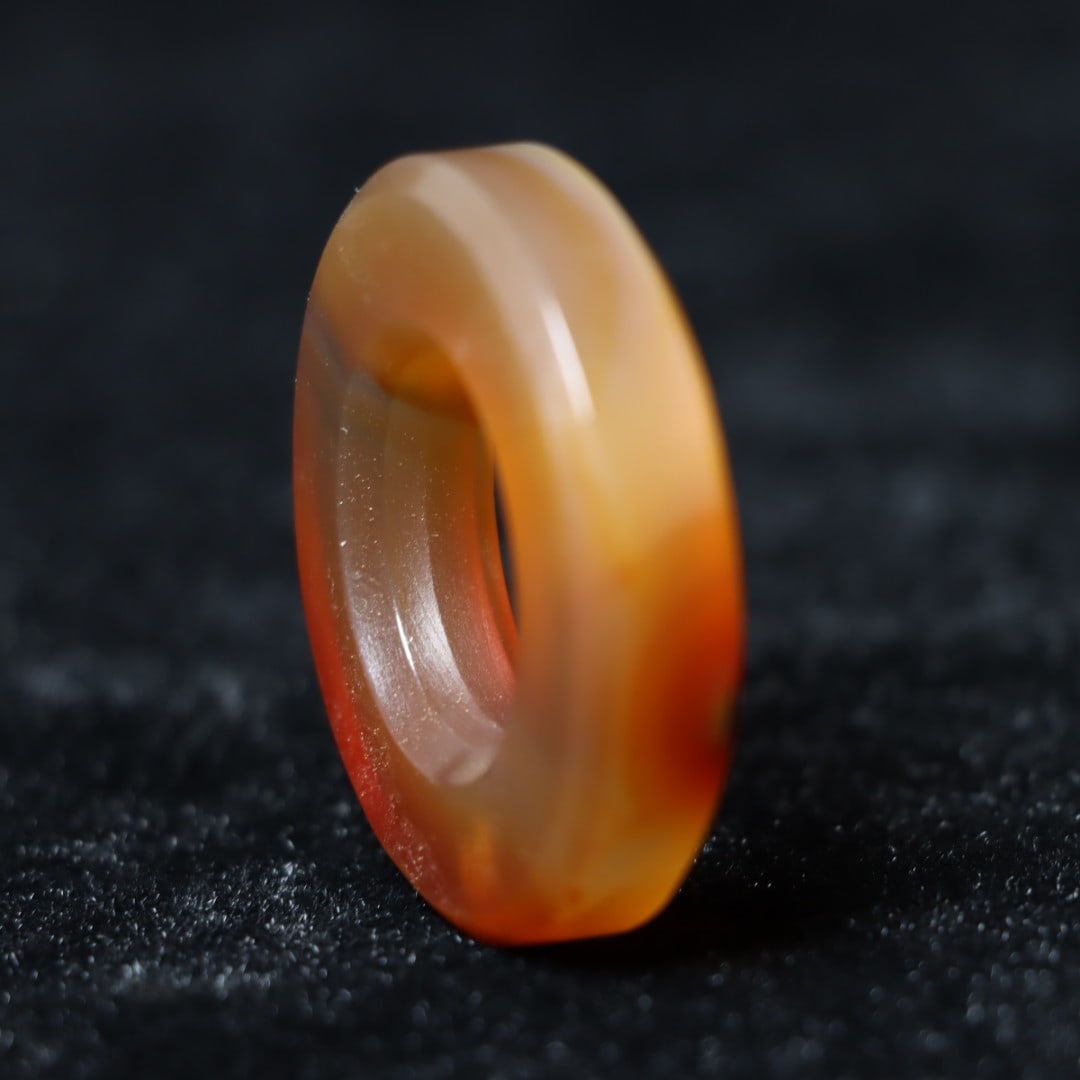 An Exquisite Agate Wheel Ring - 3